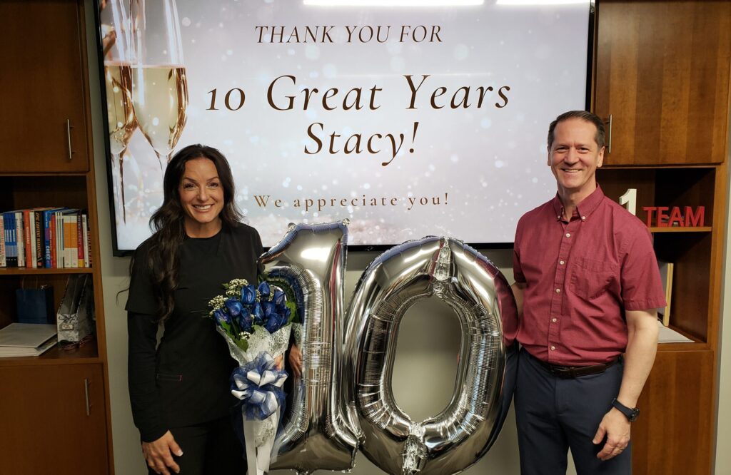 Stacey and Dr. Wilkinson